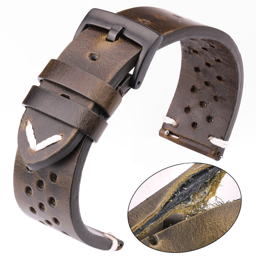 Breathable Genuine Leather Qui - Nato Strap Nylon 评论和价格