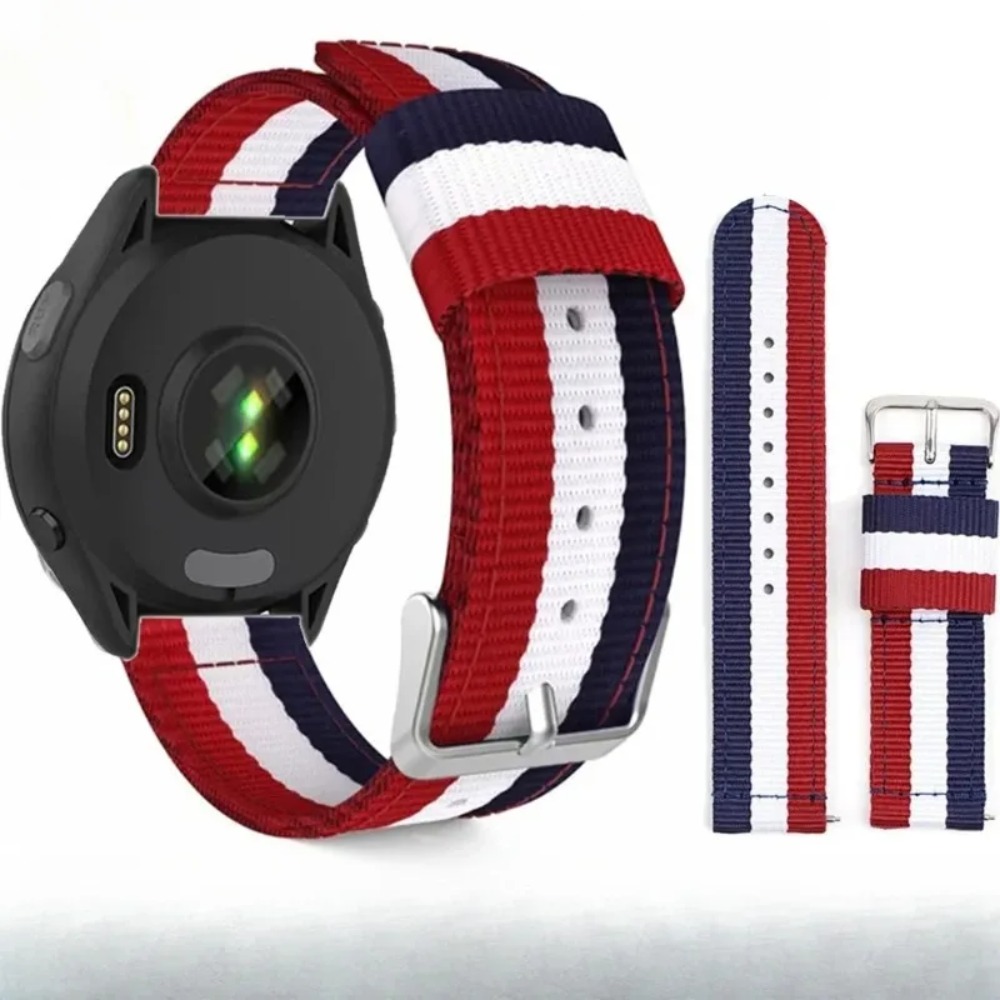 22/20mm Canvas Nylon Strap For - Canvas Strap Watch 评论和价格