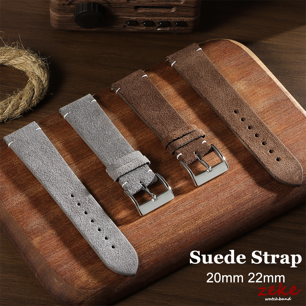 20mm 22mm Wristband Quick Rele - Suede Strap Watch 评论和价格
