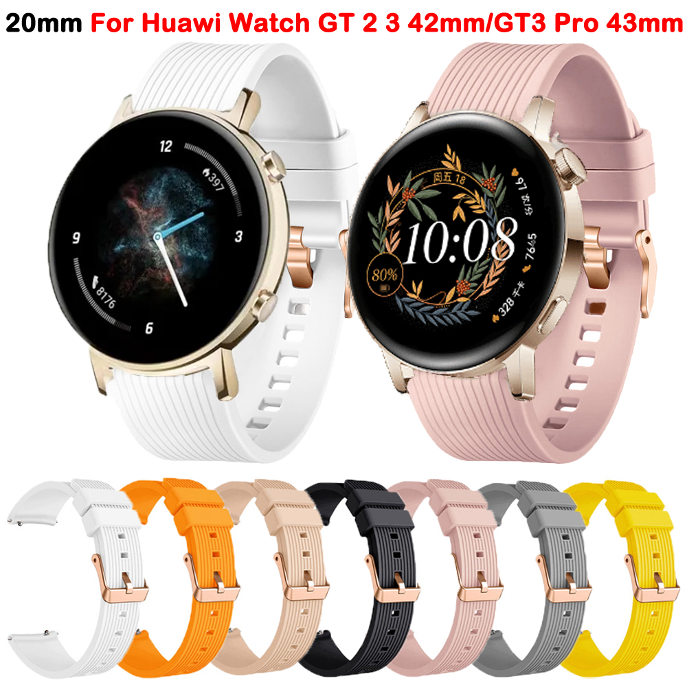 For Huawei GT2 42mm SmartWatch - Silicone Watch Band 22Mm 评论和价格