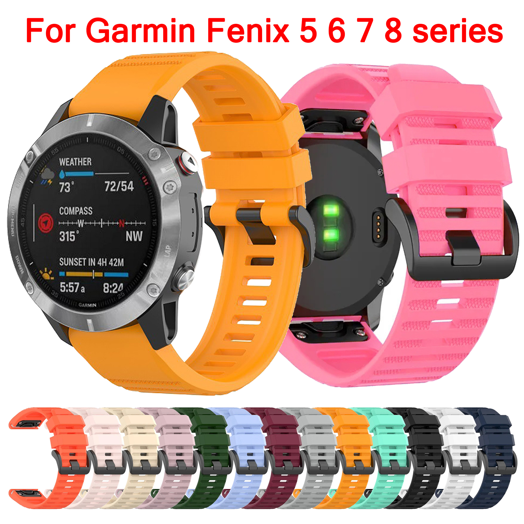 QuickFit 26mm 20mm 22mm Watchb - Silicone Watch Band 22Mm 评论和价格