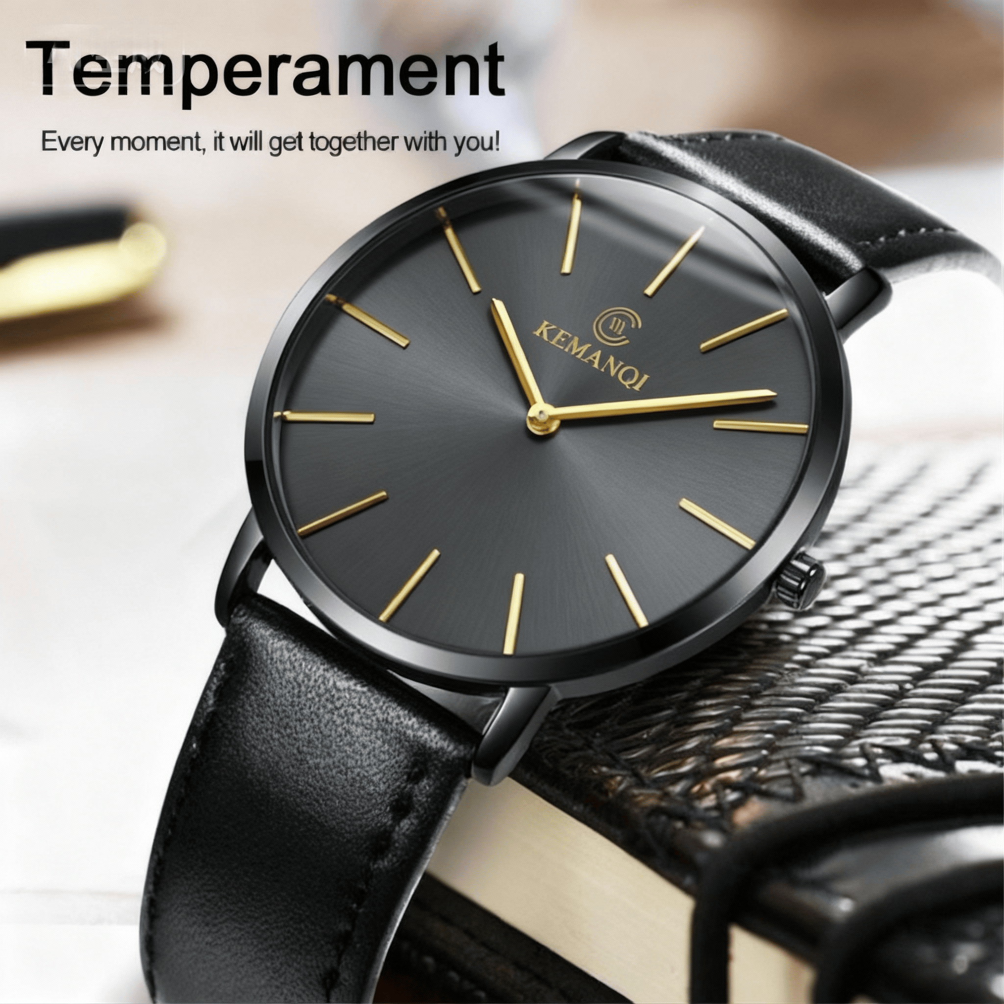 Fashion Ultra Thin Men's Quart - Leather Watch Band Men 评论和价格