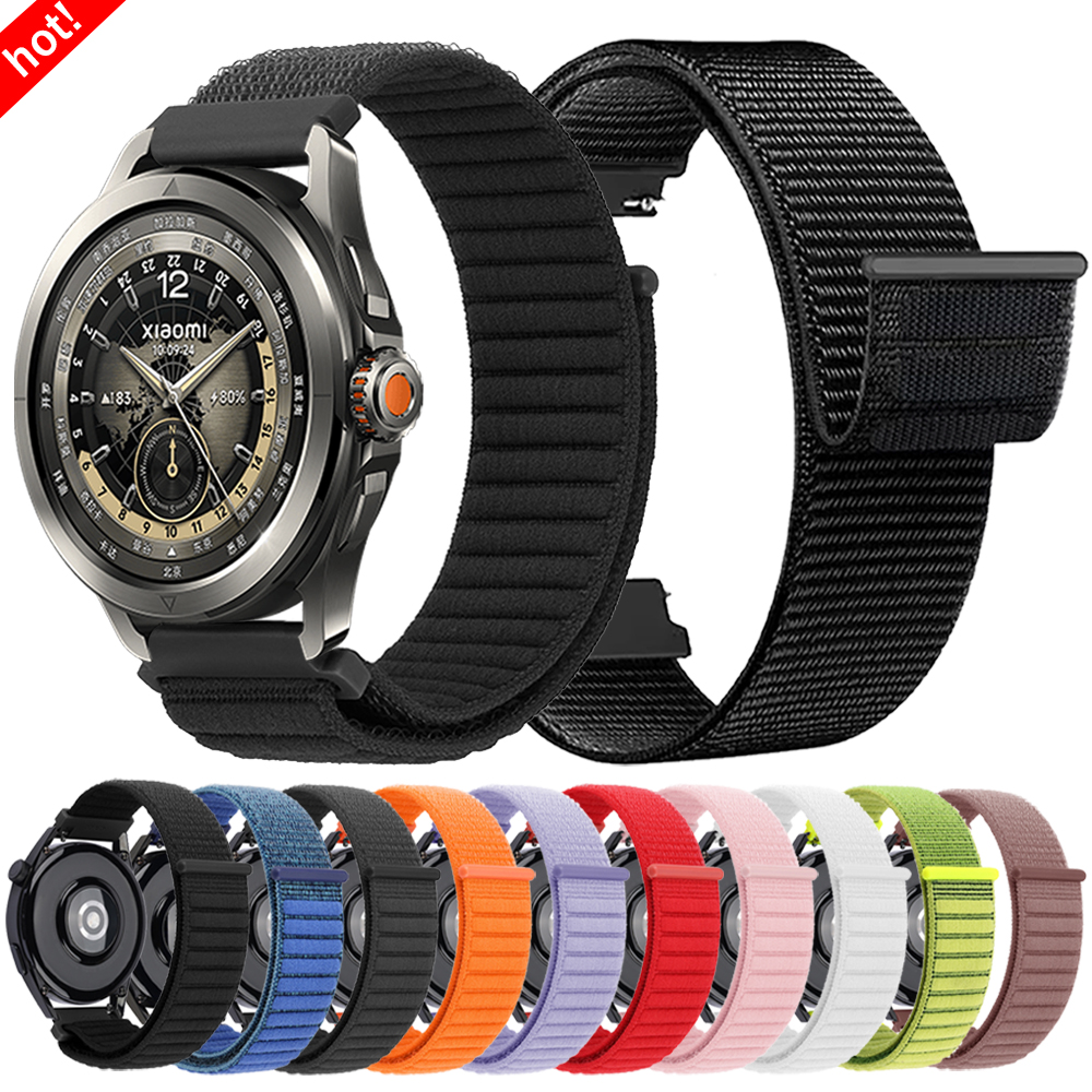 22mm Nylon Band For Xiaomi Wat - Sport Loop Velcro 评论和价格
