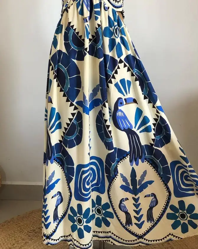 Summer Dress Woman  Vintage Tr - Tropic Strap Vintage 评论和价格