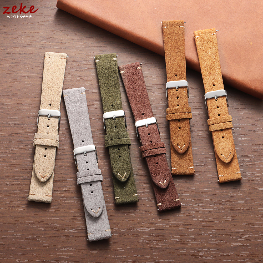 Vintage Soft Suede Leather Str - Suede Strap Watch 评论和价格