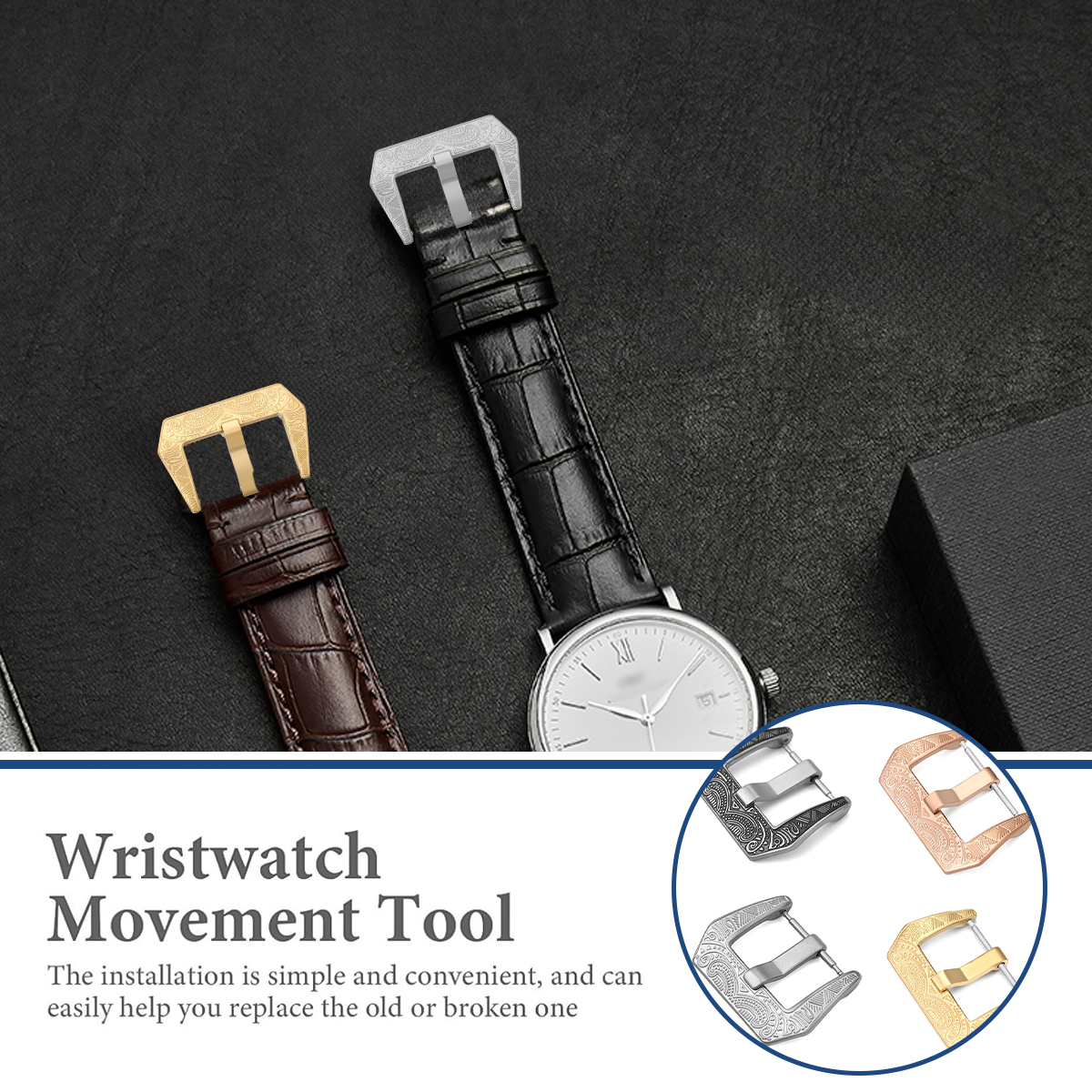 18mm 20mm 22mm Vintage Metal W - Leather Watch Band Men 评论和价格