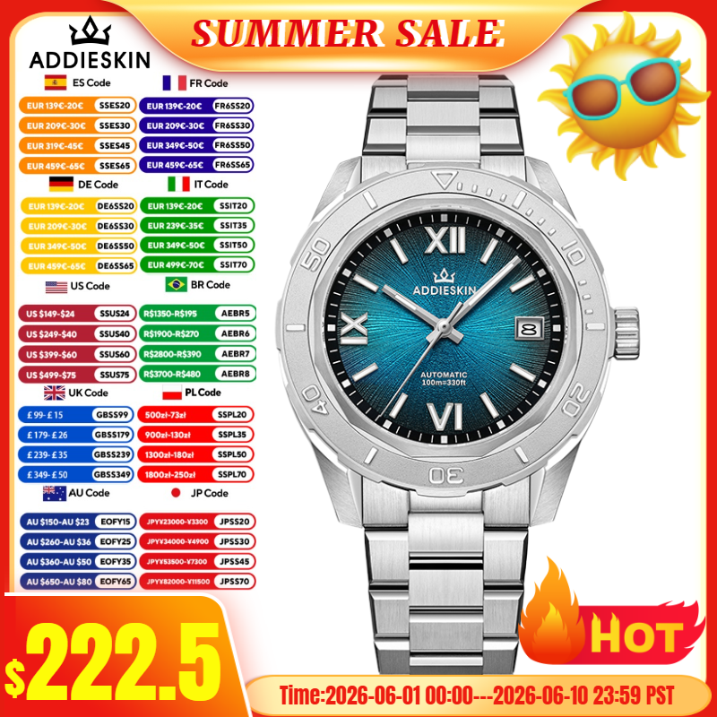 AddiesKin reloj hombre K002 Wa - Stainless Bracelet Diver 评论和价格