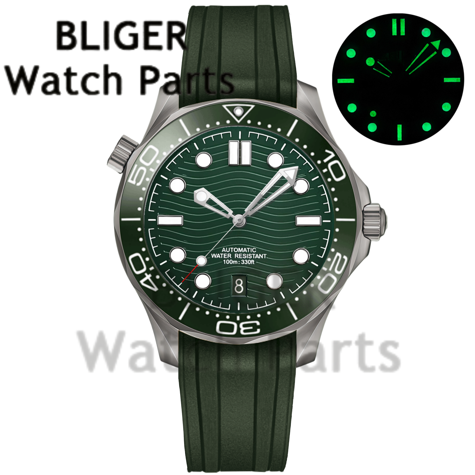 Customizable DIY 41mm Titanium - Stainless Bracelet Diver 评论和价格
