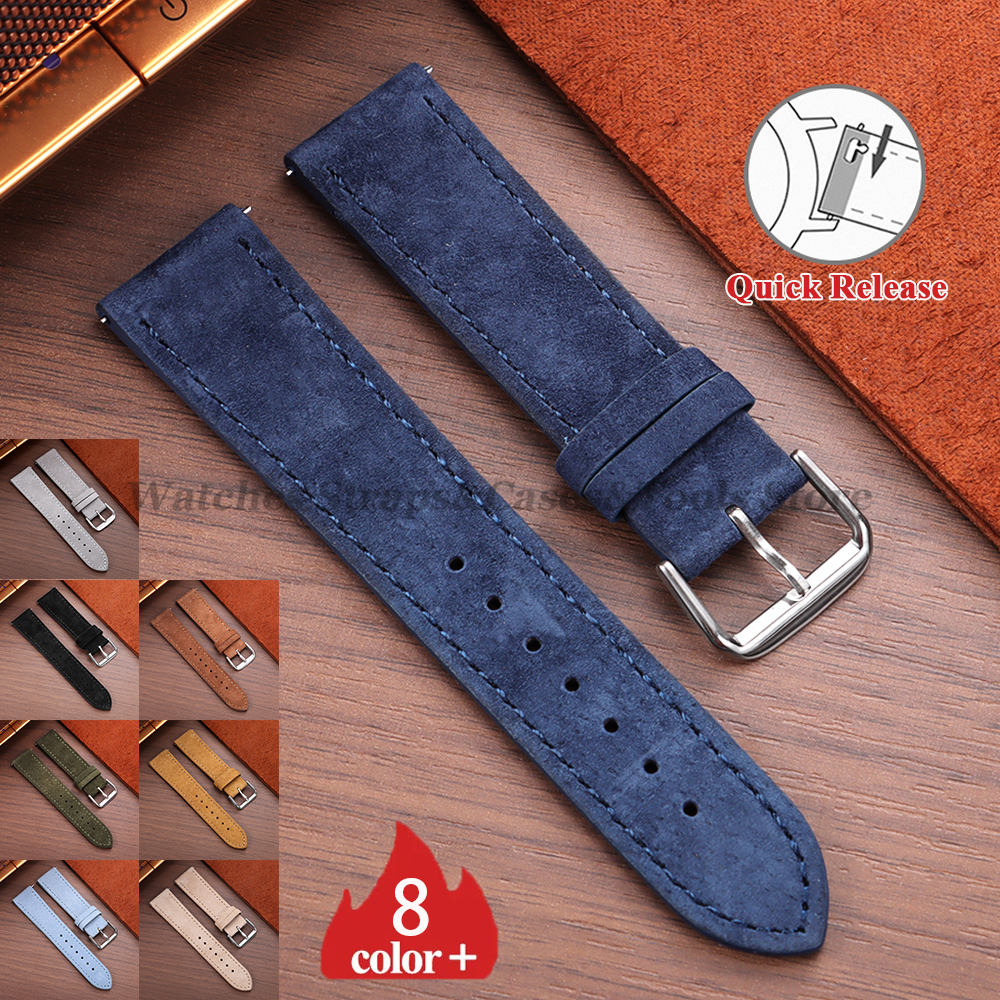 Vintage Suede Cowhide Watch St - Suede Strap Watch 评论和价格