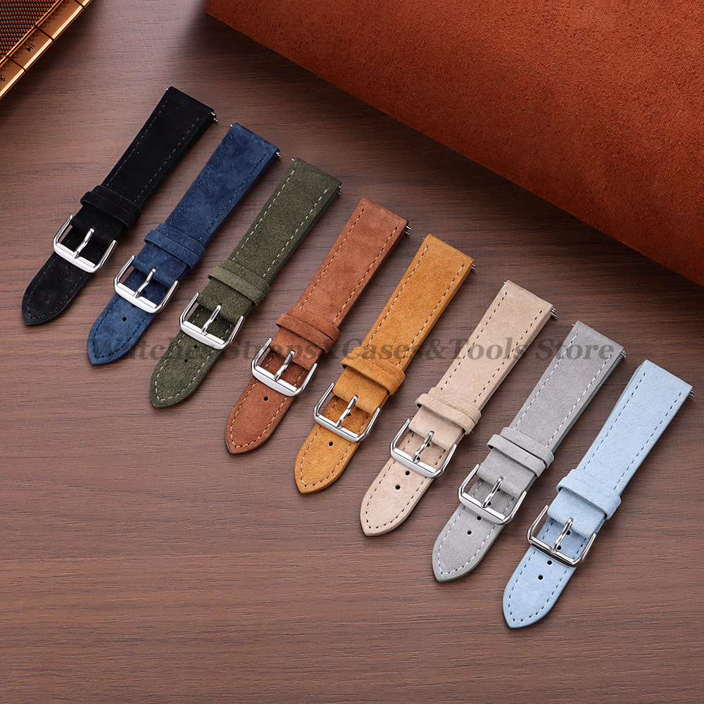 Vintage Suede Cowhide Watch St - Suede Strap Watch 评论和价格
