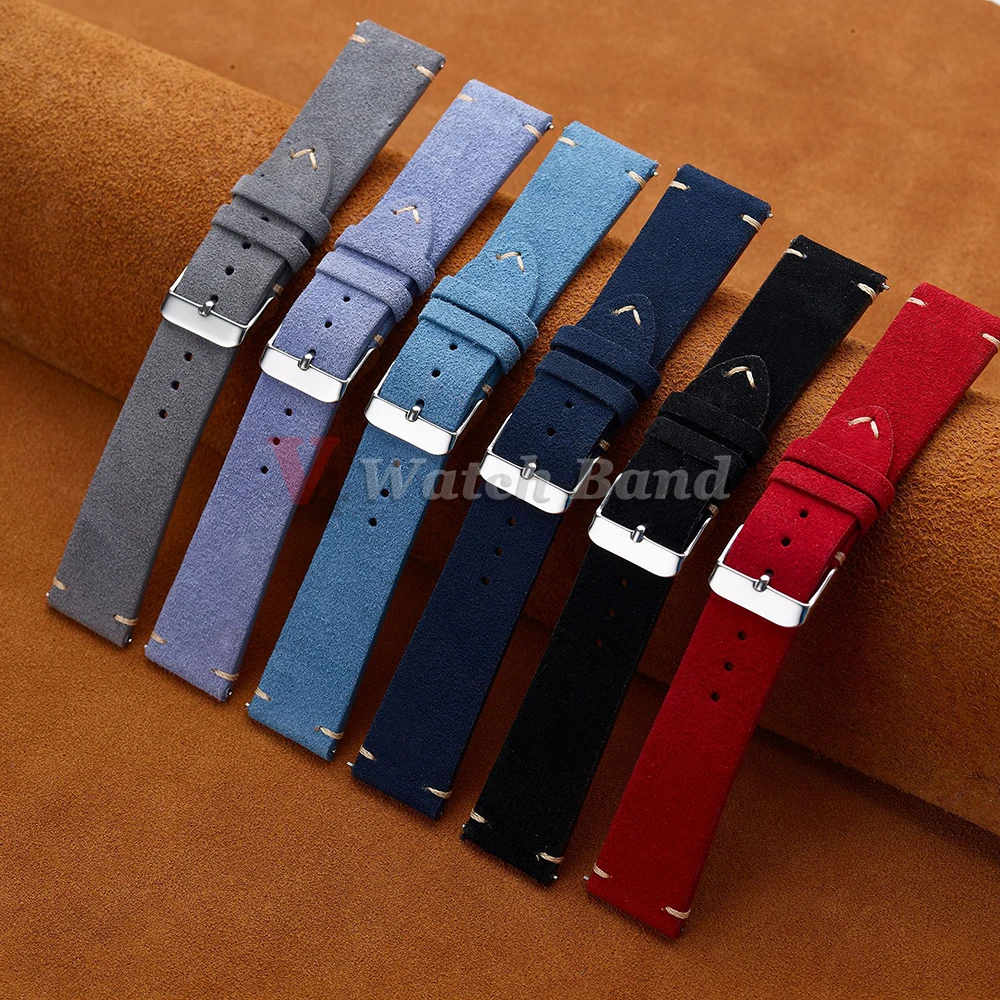14mm 16mm 18mm Wristband Quick - Suede Strap Watch 评论和价格