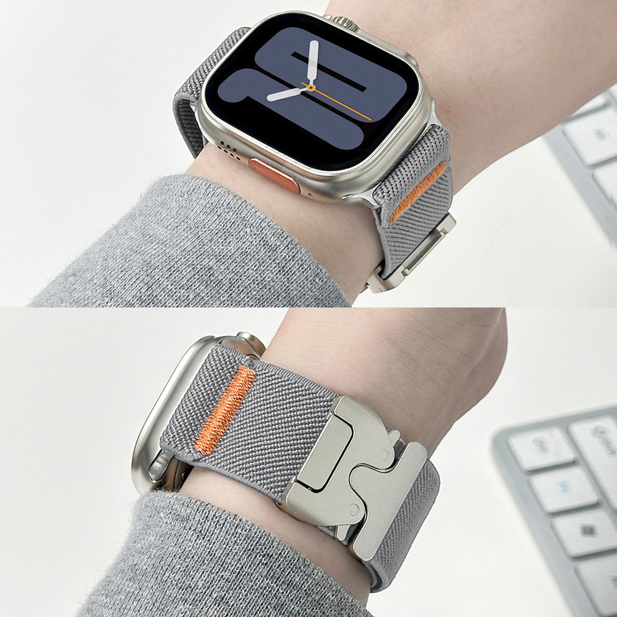For Apple Watch Band Nylon Ela - Parachute Strap Elastic 评论和价格