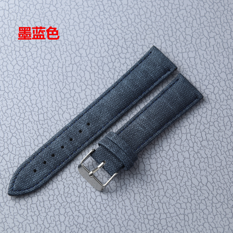 Denim Leather Strap 10mm 12mm  - Canvas Strap Watch 评论和价格