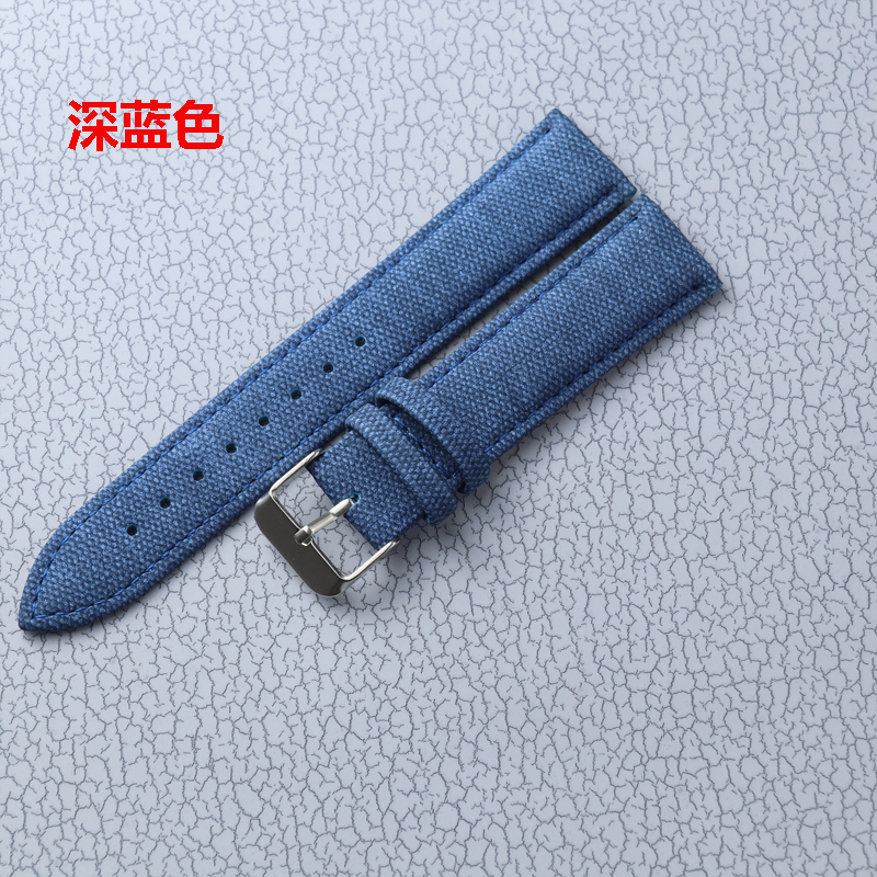 Denim Leather Strap 10mm 12mm  - Canvas Strap Watch 评论和价格