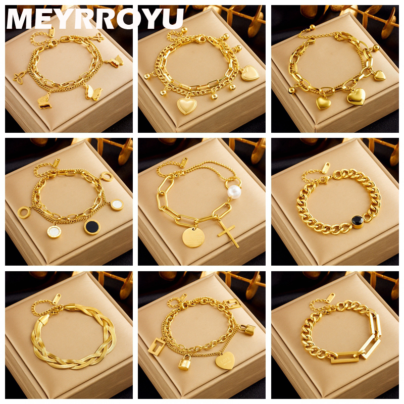 MEYRROYU 316 Stainless Steel B - Butterfly Clasp Deployant 评论和价格