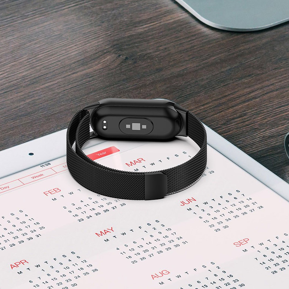 Strap For Xiaomi Mi Band 8 9 a - Milanese Loop Magnetic 评论和价格
