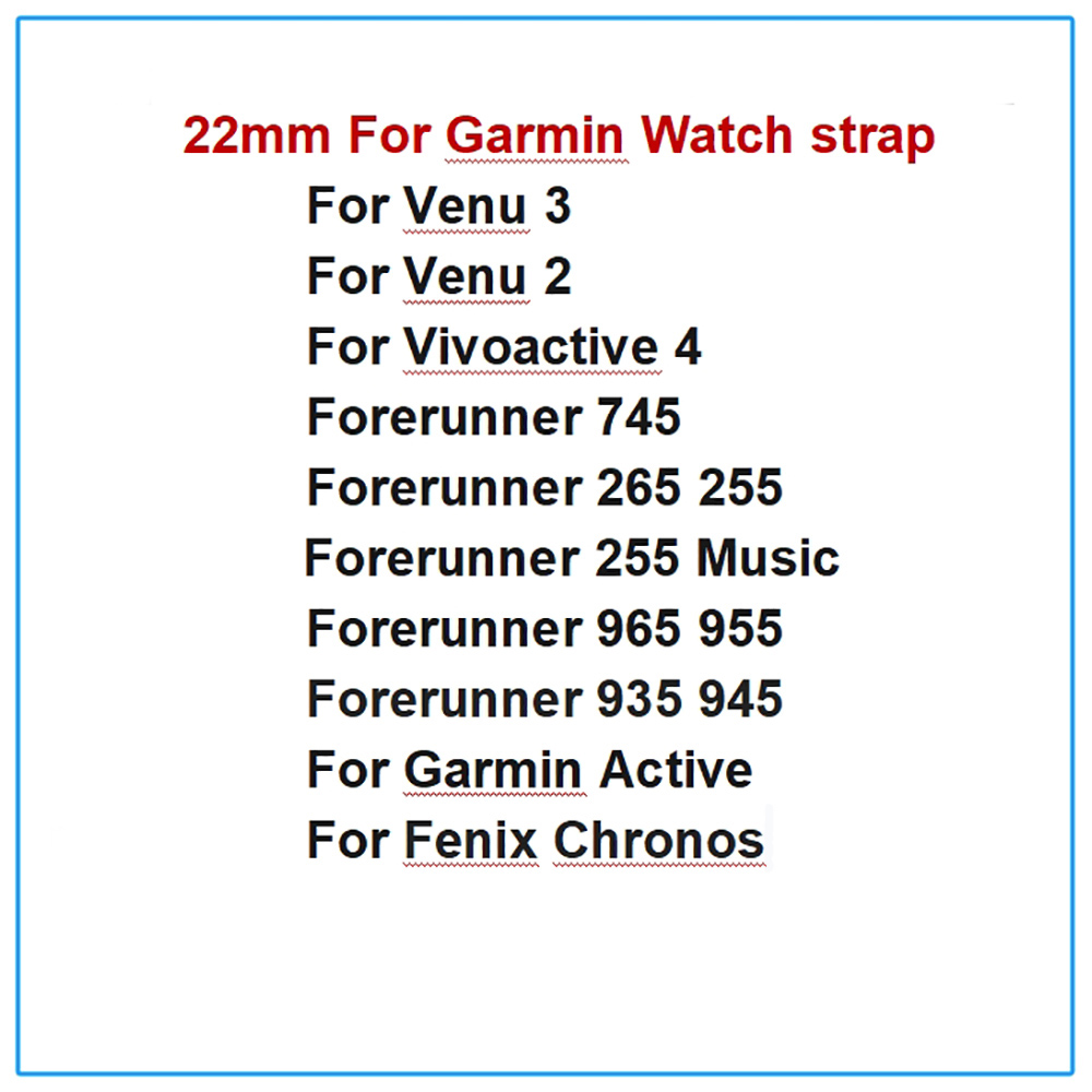 Silicone 22mm Strap For Garmin - Mesh Strap Metal 评论和价格