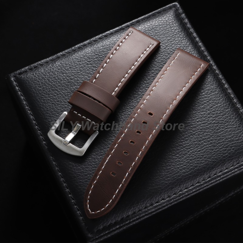 Genuine Leather Watchband 18mm - Rubber Strap Diver 评论和价格