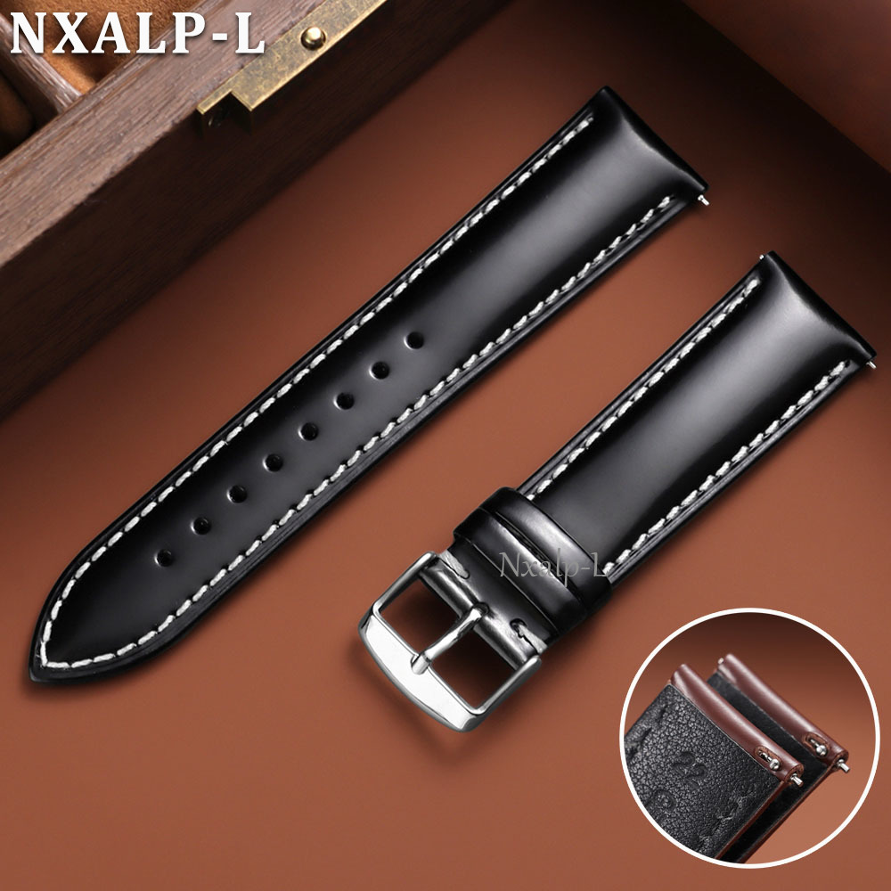 Oiled Leather Strap for Omega  - Leather Strap Quick Release 评论和价格