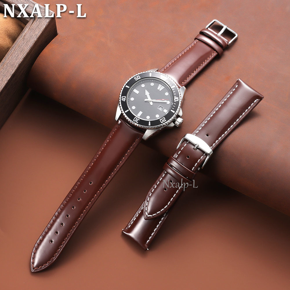 Oiled Leather Strap for Omega  - Leather Strap Quick Release 评论和价格