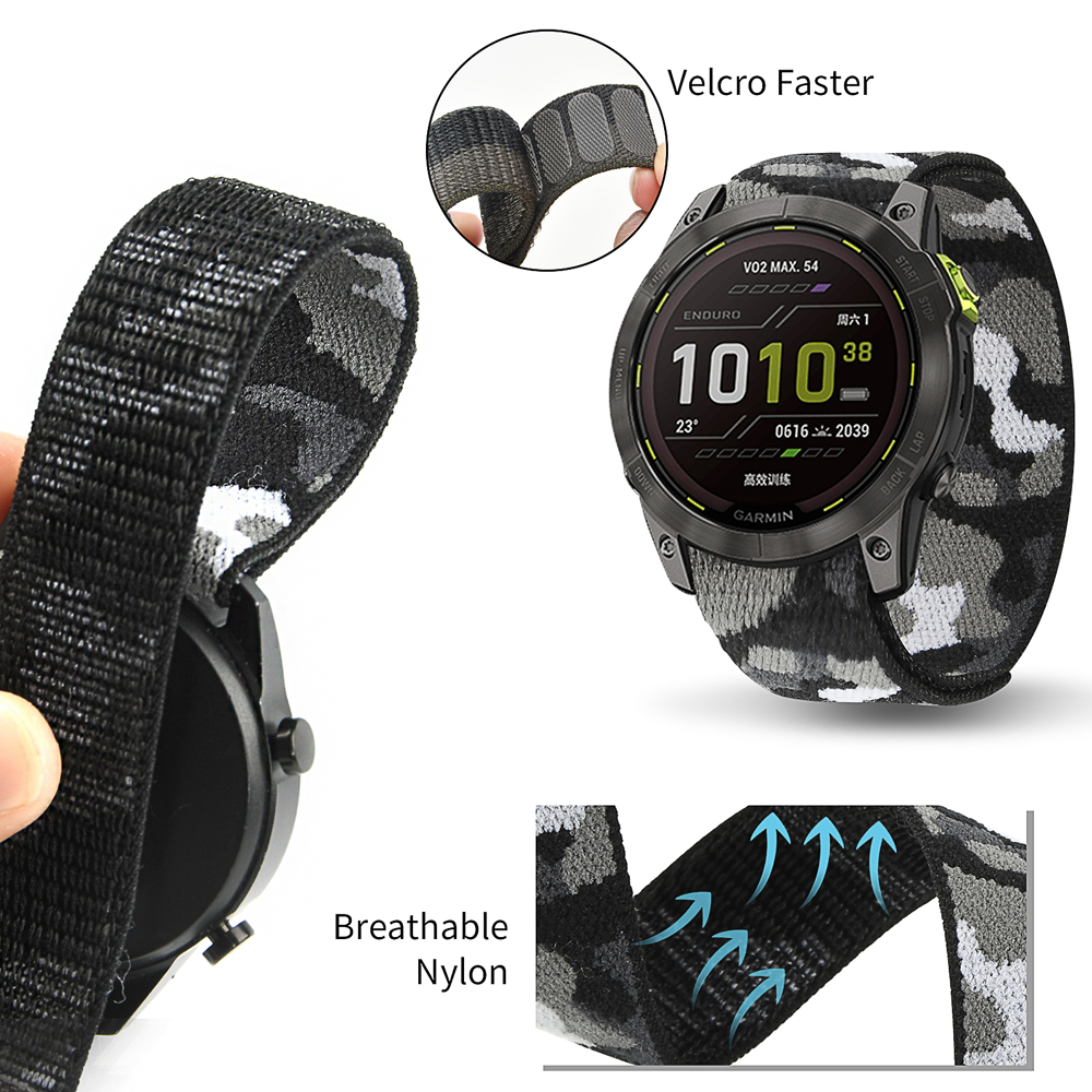 22mm 26mm Nylon QuickFit Strap - Sport Loop Velcro 评论和价格