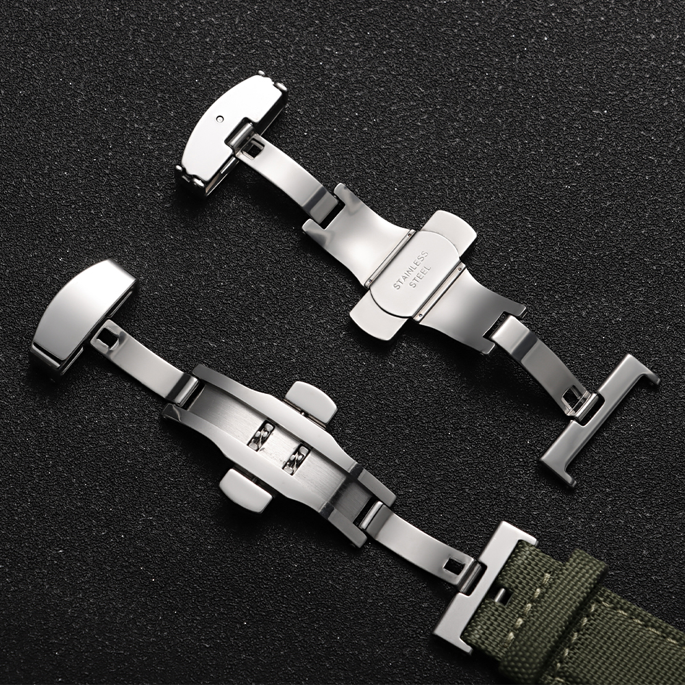 10/12/14/16/18/20/22mm Polishe - Butterfly Clasp Deployant 评论和价格