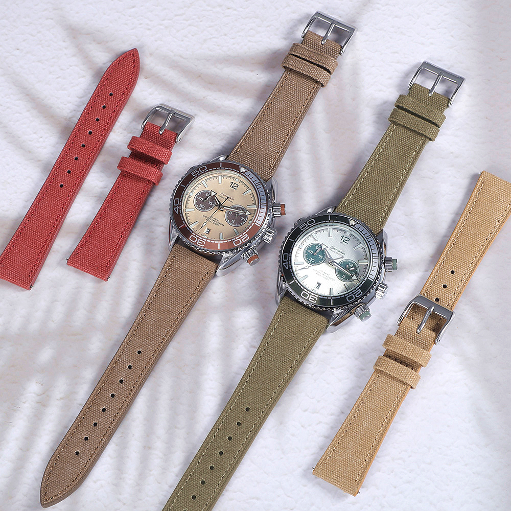 Handcrafted Slim Watch Strap 2 - Canvas Strap Watch 评论和价格