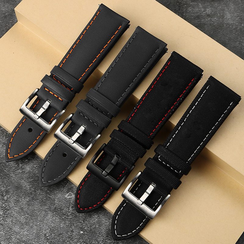 Canvas leather bottom watchban - Leather Strap Quick Release 评论和价格