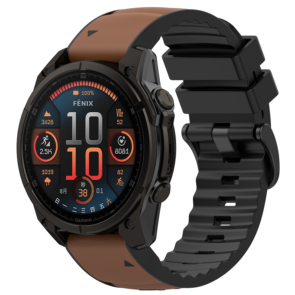 Quick Fit 22mm 26mm Leather+Si - Leather Strap Quick Release 评论和价格