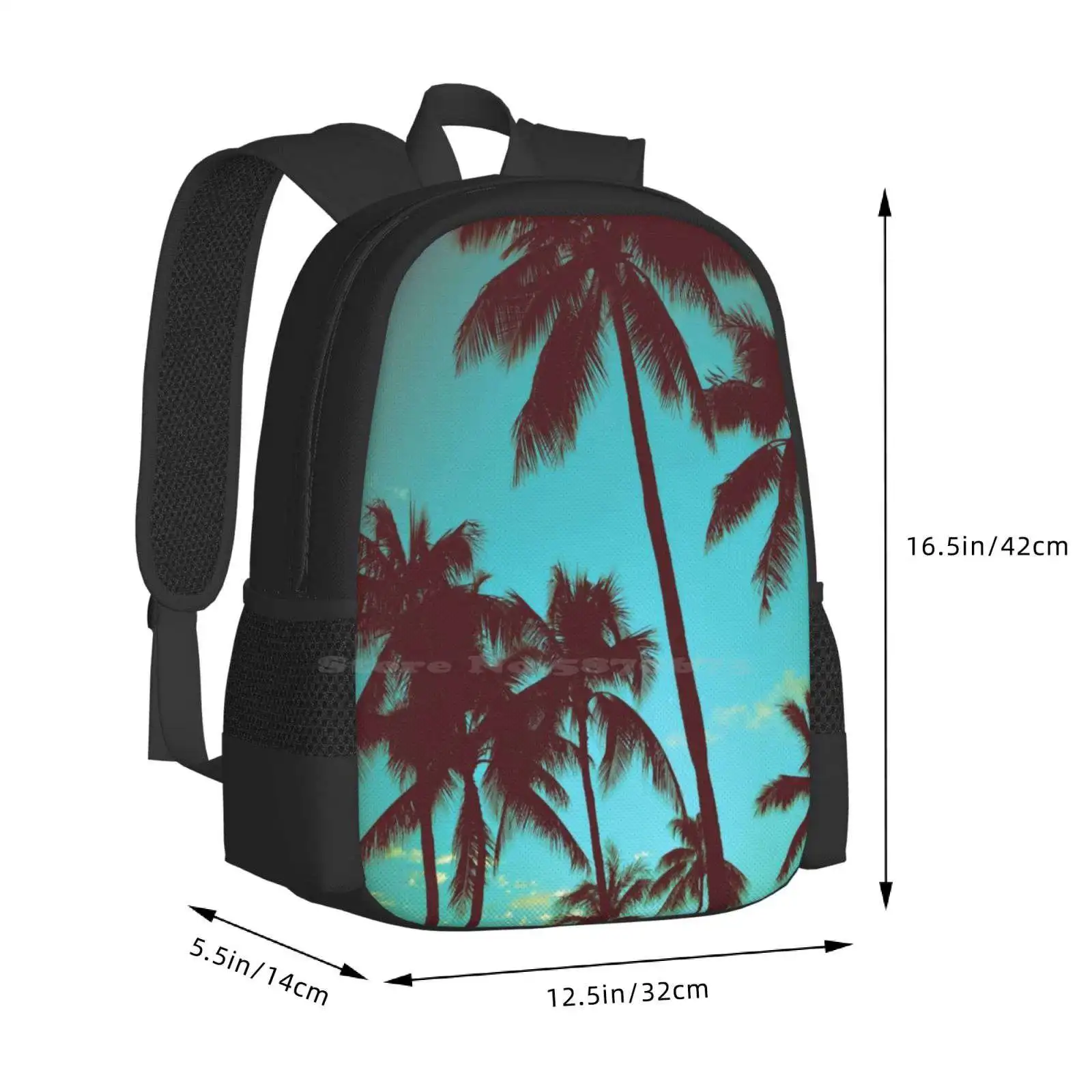 Vintage Tropical Palms Pattern - Tropic Strap Vintage 评论和价格
