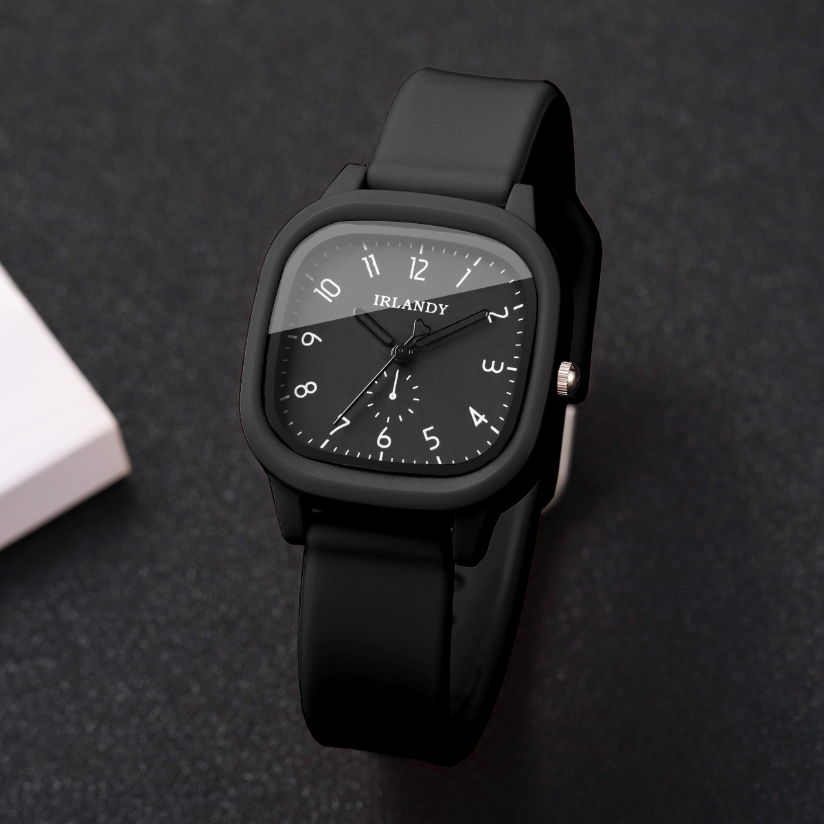 Fashion Square Women Quartz Wa - Silicone Band Women 评论和价格