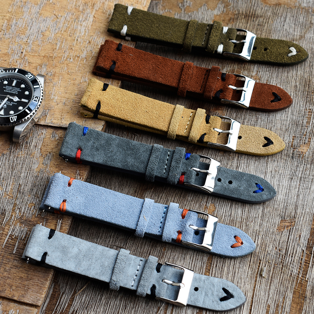 High Quality Vintage Suede Lea - Suede Strap Watch 评论和价格