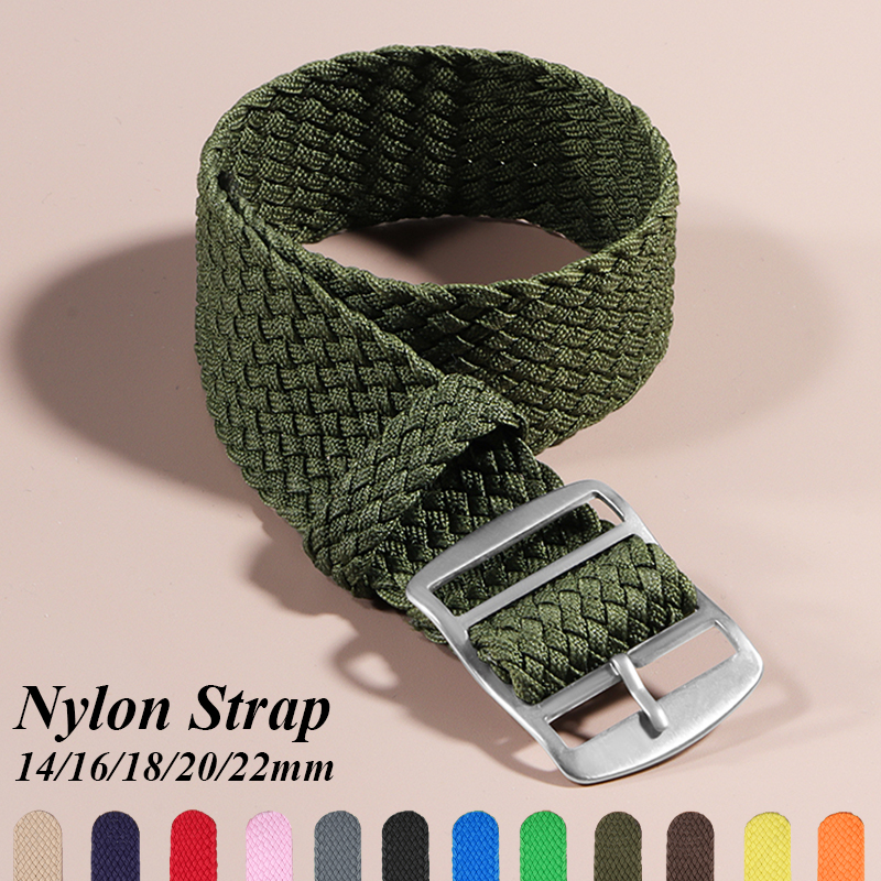 16mm 18mm 20mm 22mm Nylon Canv - Perlon Strap Woven 评论和价格