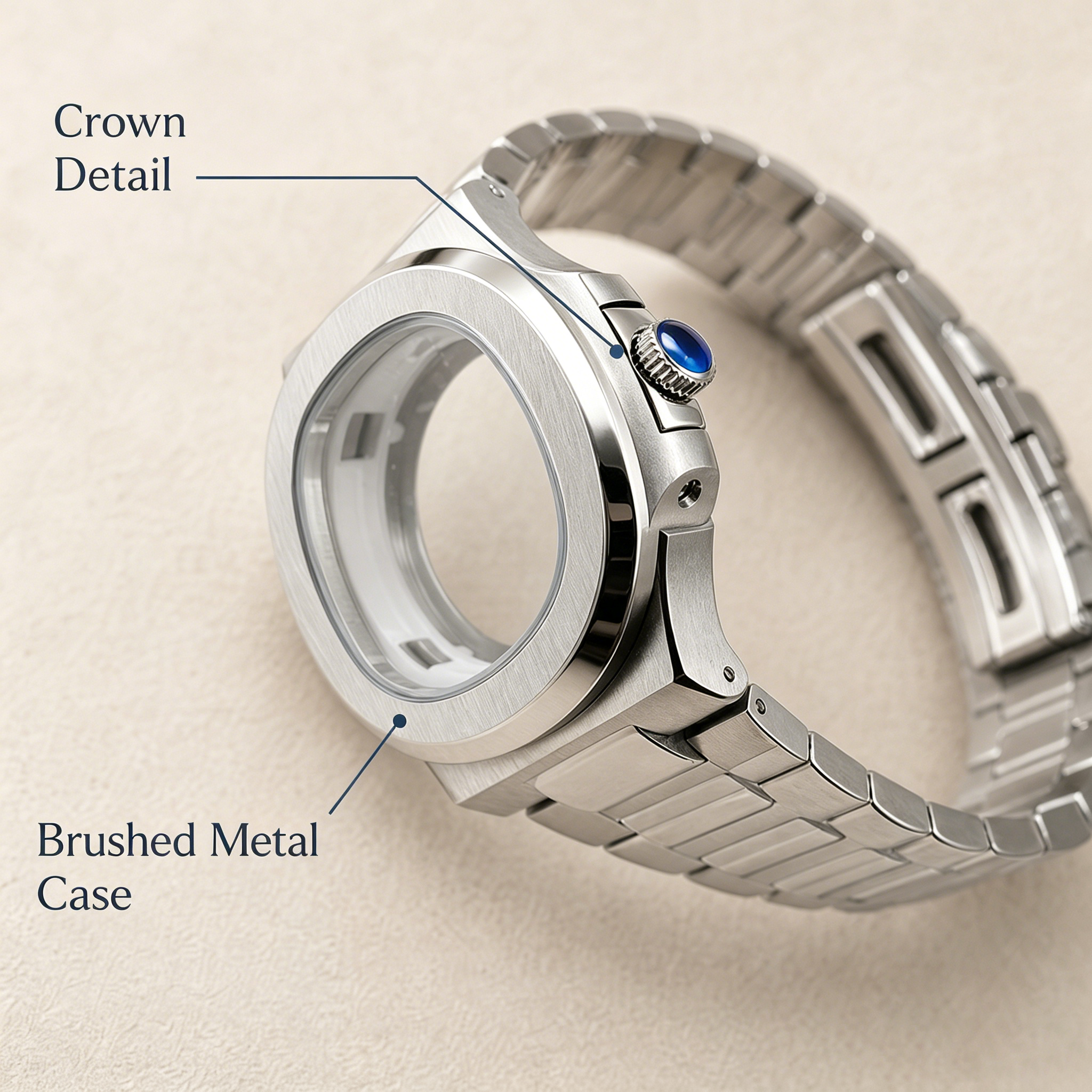 40mm Nautilus Watch Case Mod K - Butterfly Clasp Deployant 评论和价格