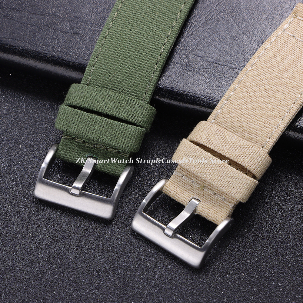 Nylon Watch Strap 20mm 22mm fo - Canvas Strap Watch 评论和价格