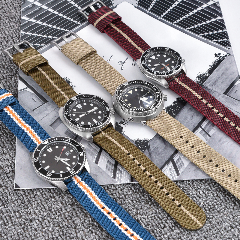 Woven Nylon Strap 18mm 20mm 22 - Nato Strap Nylon 评论和价格