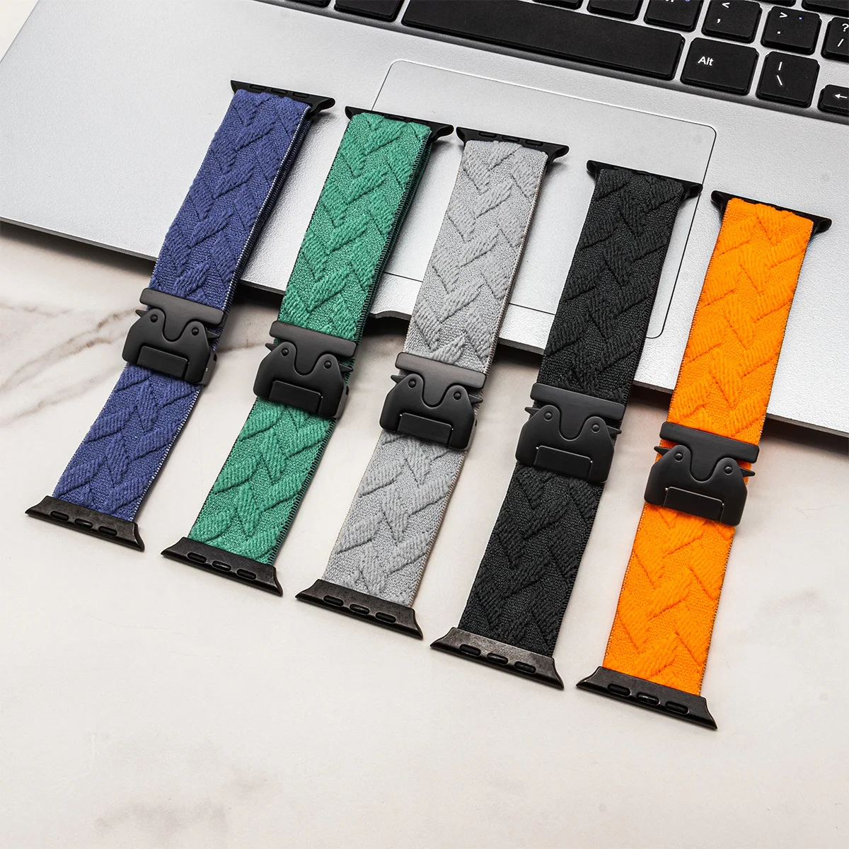 nylon strap for iwatch 10 9 8  - Parachute Strap Elastic 评论和价格
