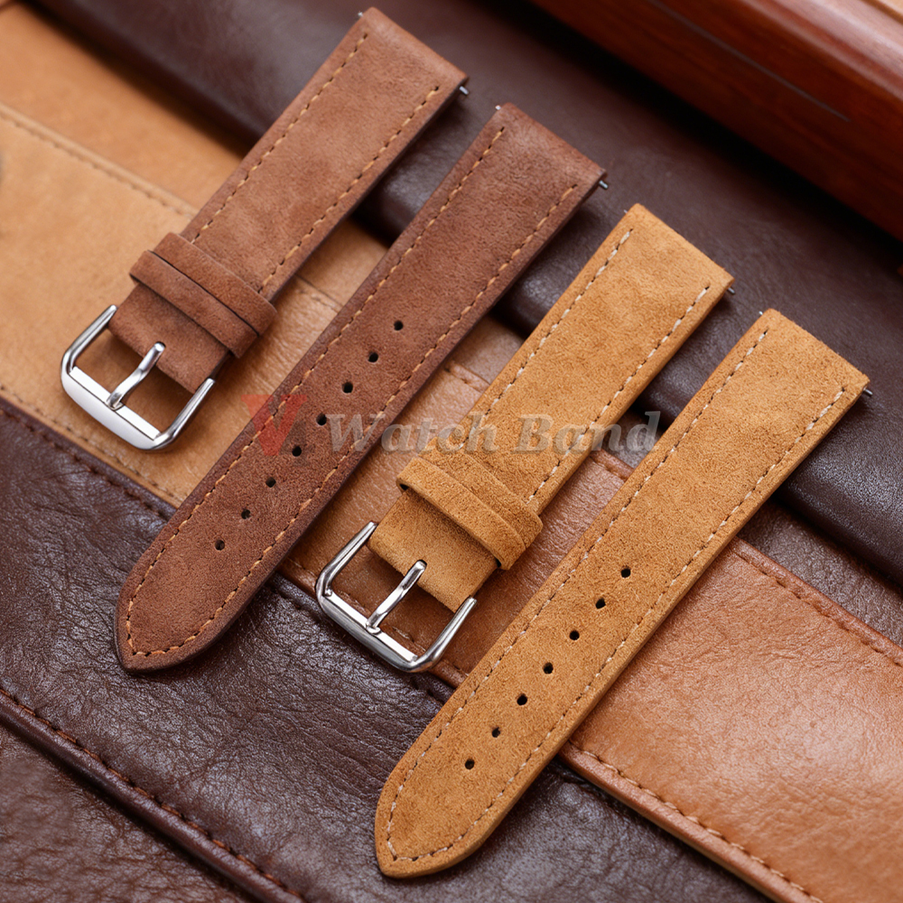 18/19/20/22mm Watch Band Genui - Suede Strap Watch 评论和价格