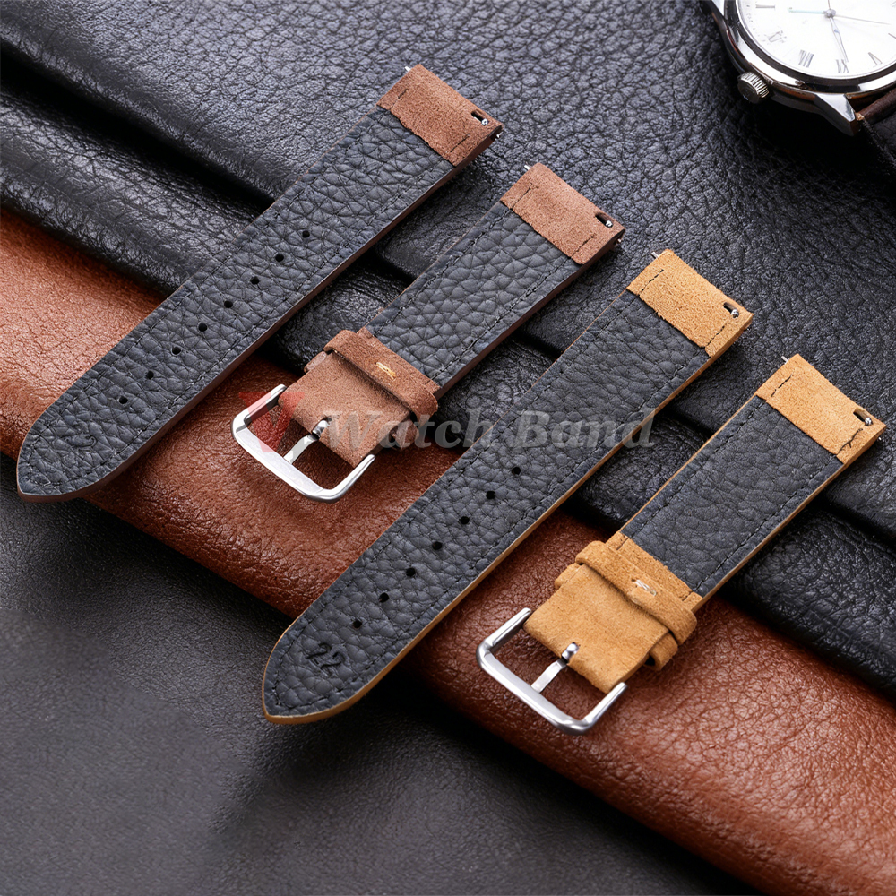 18/19/20/22mm Watch Band Genui - Suede Strap Watch 评论和价格