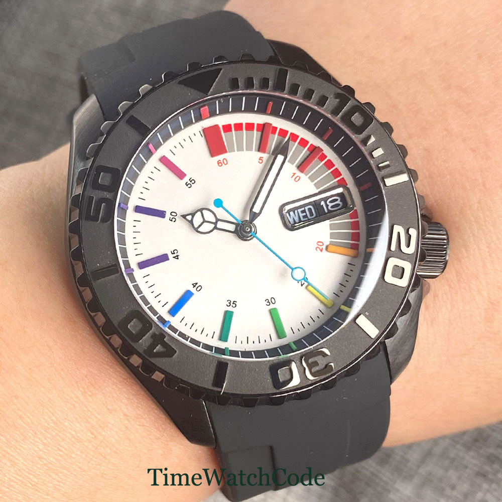 Tandorio 41mm 20ATM Diver Auto - Rubber Strap Diver 评论和价格
