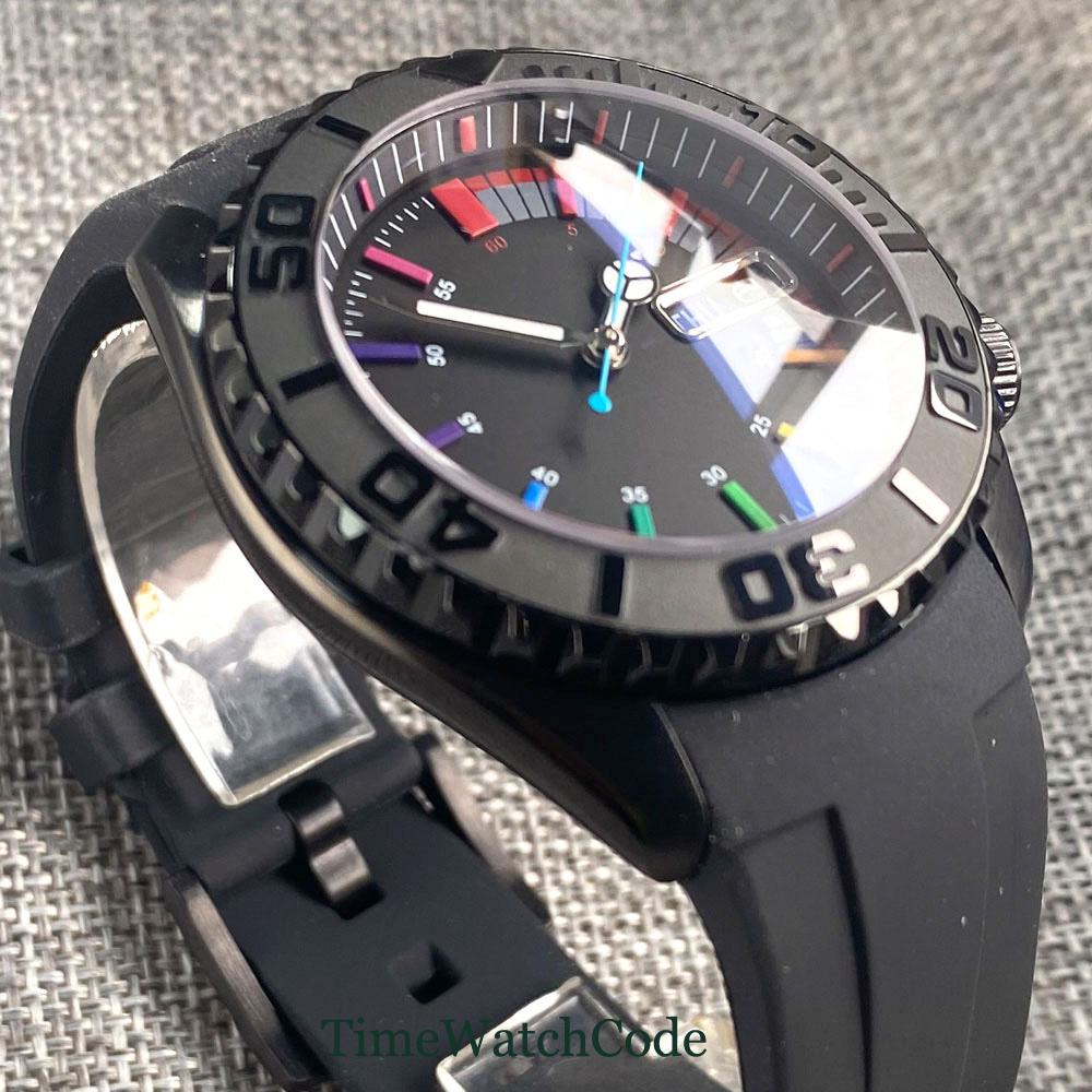 Tandorio 41mm 20ATM Diver Auto - Rubber Strap Diver 评论和价格