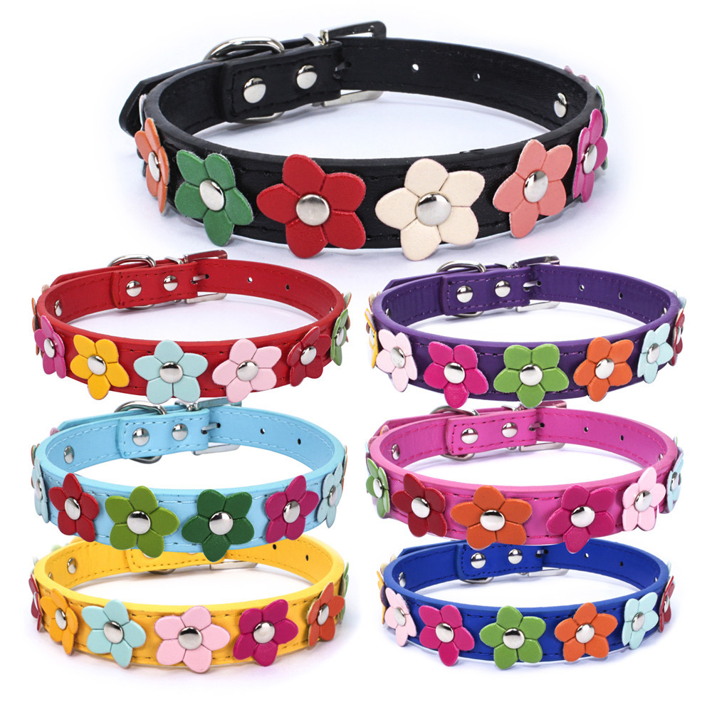 Pu Leather Colorful Flower Stu - Leather Strap Quick Release 评论和价格