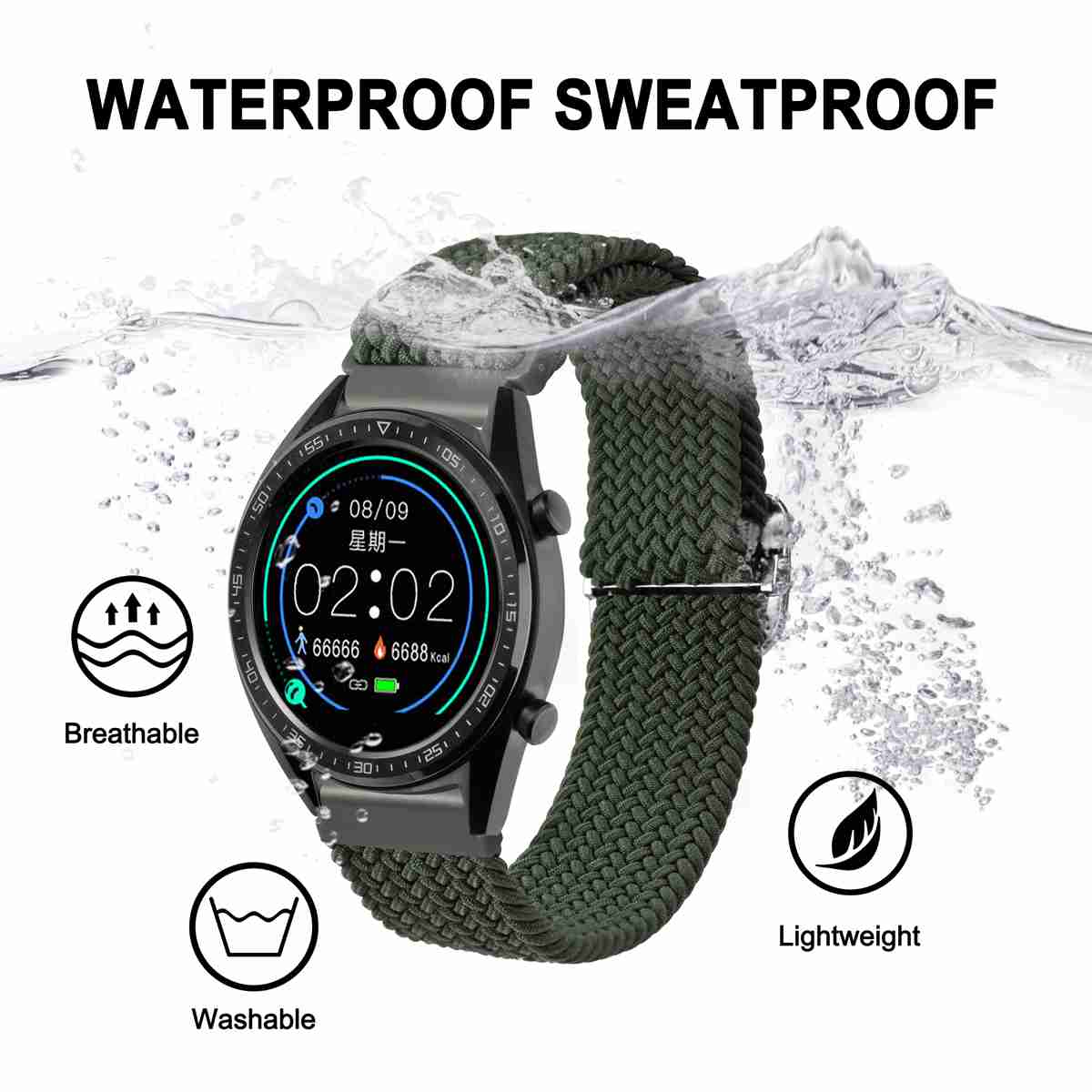 BISONSTRAP Premium Nylon Watch - Rubber Strap Diver 评论和价格