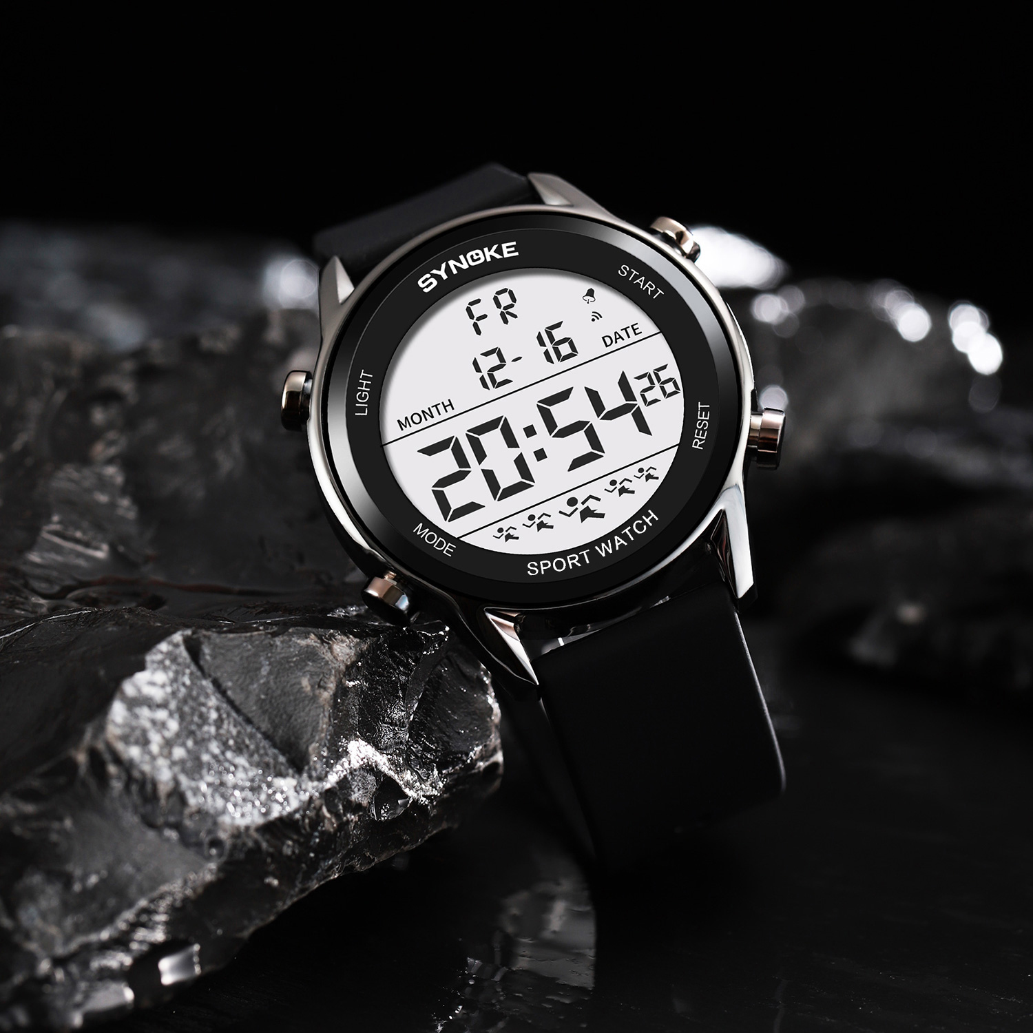 Digital Watches For Men Waterp - Rubber Strap Diver 评论和价格