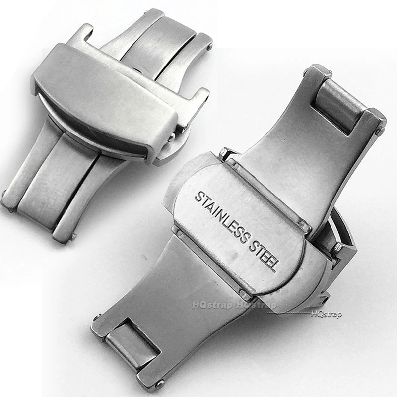 Matte Stainless Steel Butterfl - Butterfly Clasp Deployant 评论和价格