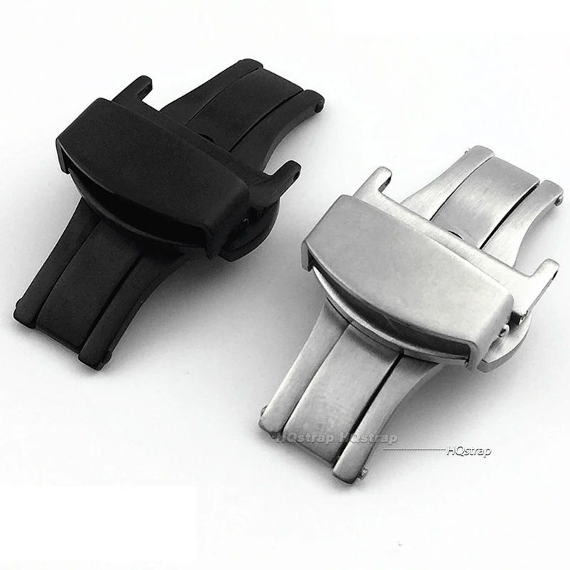 Matte Stainless Steel Butterfl - Butterfly Clasp Deployant 评论和价格