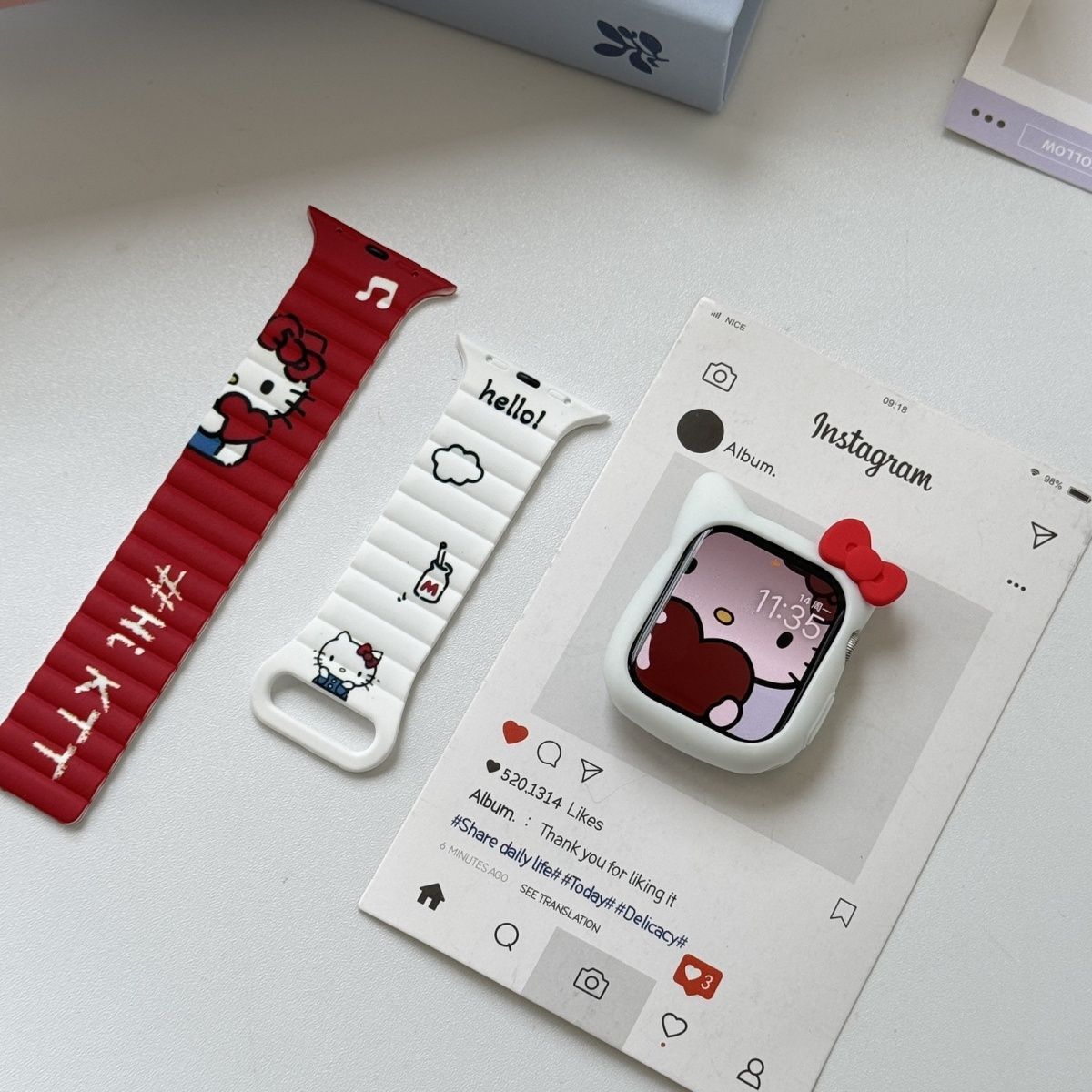 Anime Sanrio Hello Kitty Kurom - Silicone Band Women 评论和价格