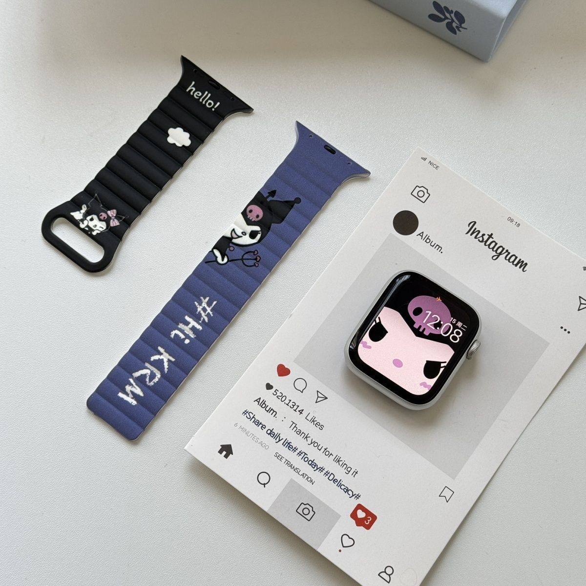 Anime Sanrio Hello Kitty Kurom - Silicone Band Women 评论和价格