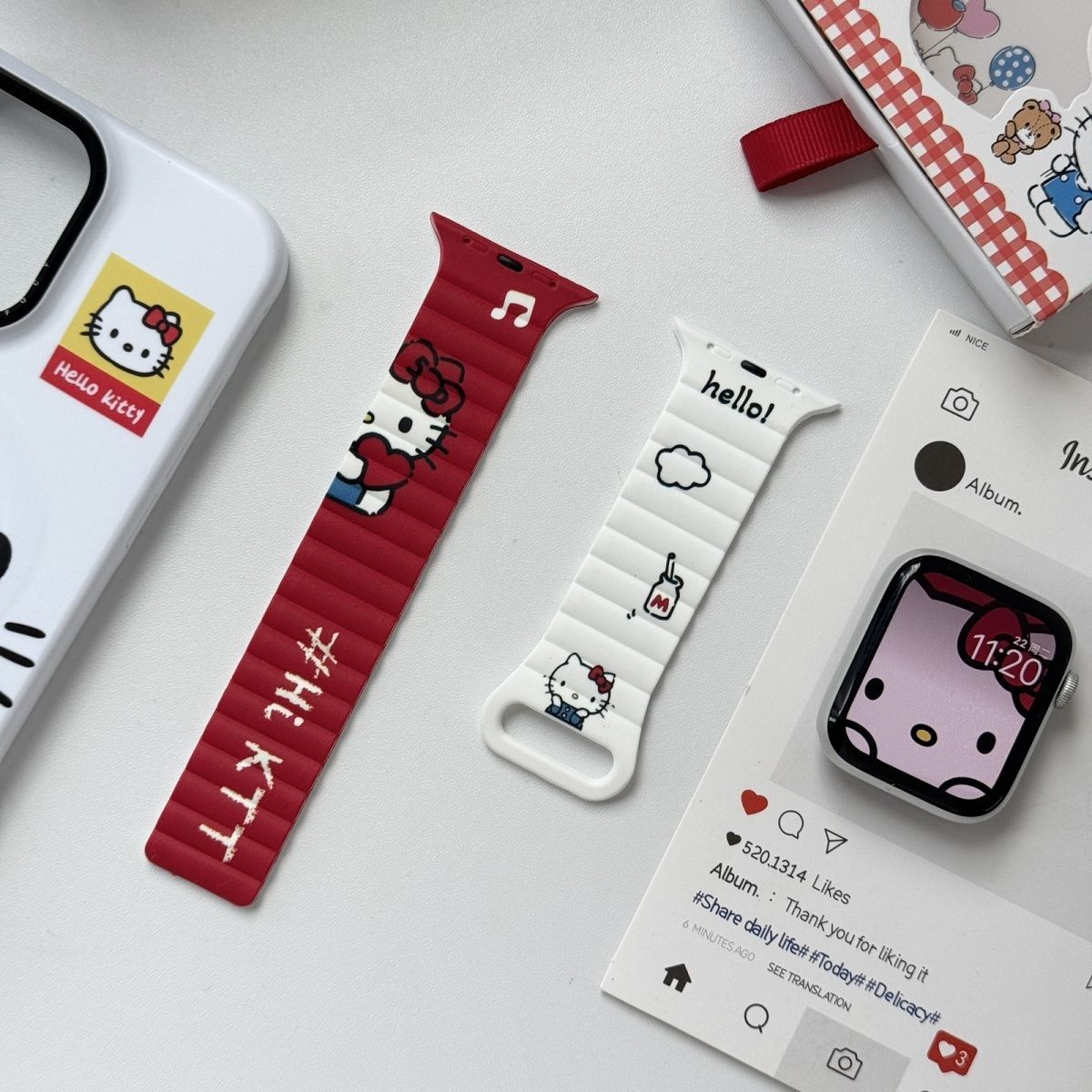 Anime Sanrio Hello Kitty Kurom - Silicone Band Women 评论和价格
