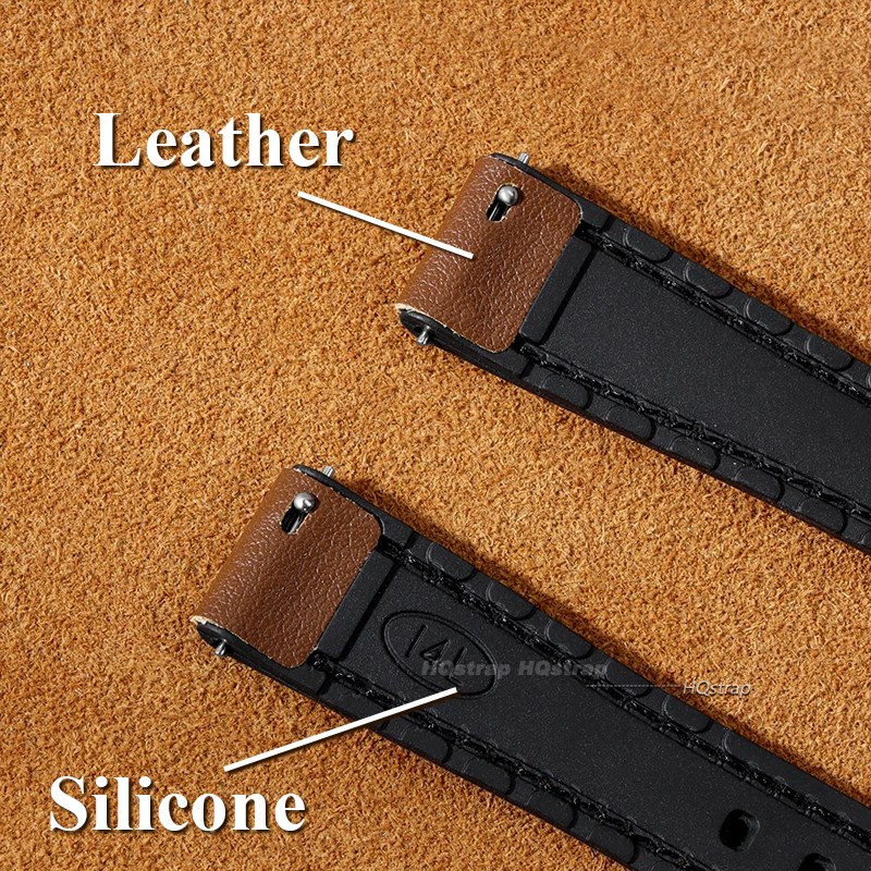 Ultra-thin Leather Watch Band  - Leather Strap Quick Release 评论和价格